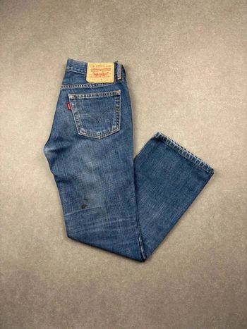 Jean pantalon coupe droite 599 levis bleu W28 L32