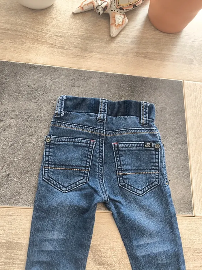 Pantalon jean doublé souple coupe slim garçon 12 mois Jean Bourget - photo numéro 7