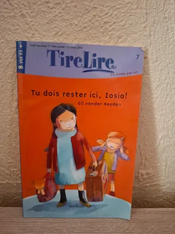 Livre tirelire tu dois rester ici, Zosia