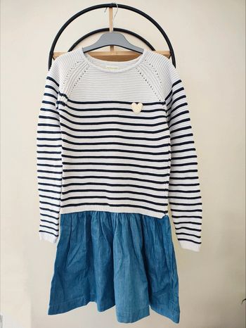 14 ans robe bi matière Vertbaudet