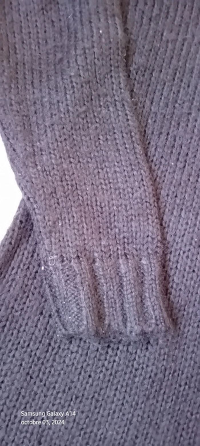 Robe pull col en V noire fille 10 ans la redoute - photo numéro 10