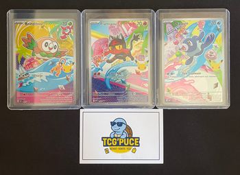 Brindibou, Flamiou et Otaquin Promo Pokémon 30ans - PFL 43/44/45 - FR 