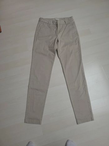 pantalon écru beige H&M  taille 34
