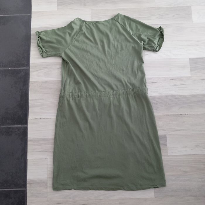 Robe longue à col en V manches courtes avec cordon de serrage à la ceinture Influx taille 38 - photo numéro 6