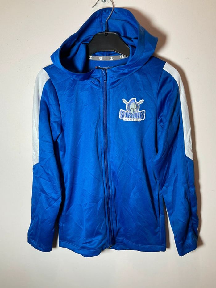 Veste de survêtement légère à capuche pour enfant Champion bleue roy taille 6/8ans 156