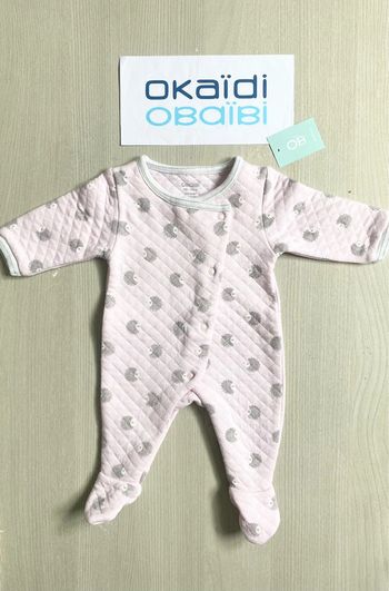 Pyjama grenouillère petits hérissons 1 mois 53cm OBAIBI