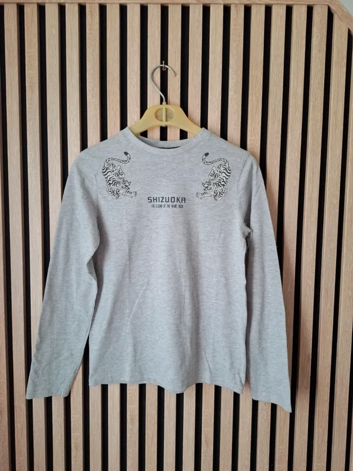 Tee shirt manches longues coton biologique 10 ans
