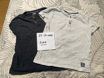 T shirt manches courtes 24 mois