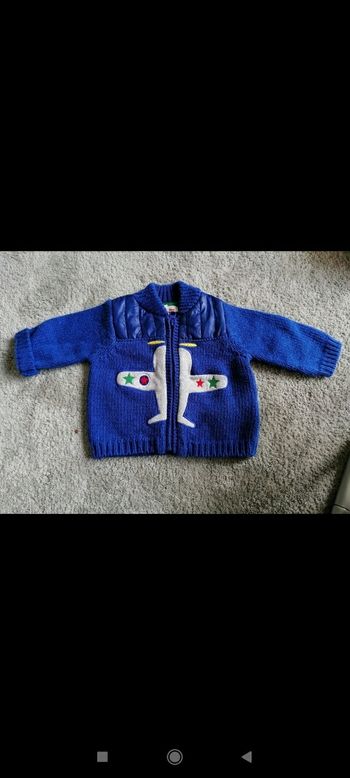 Gilet bleu dpam 3 mois