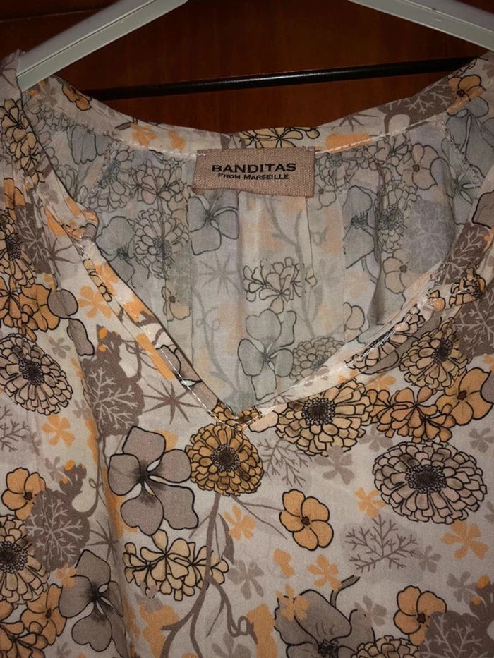 Blouse fleurie manches longues Banditas - photo numéro 2