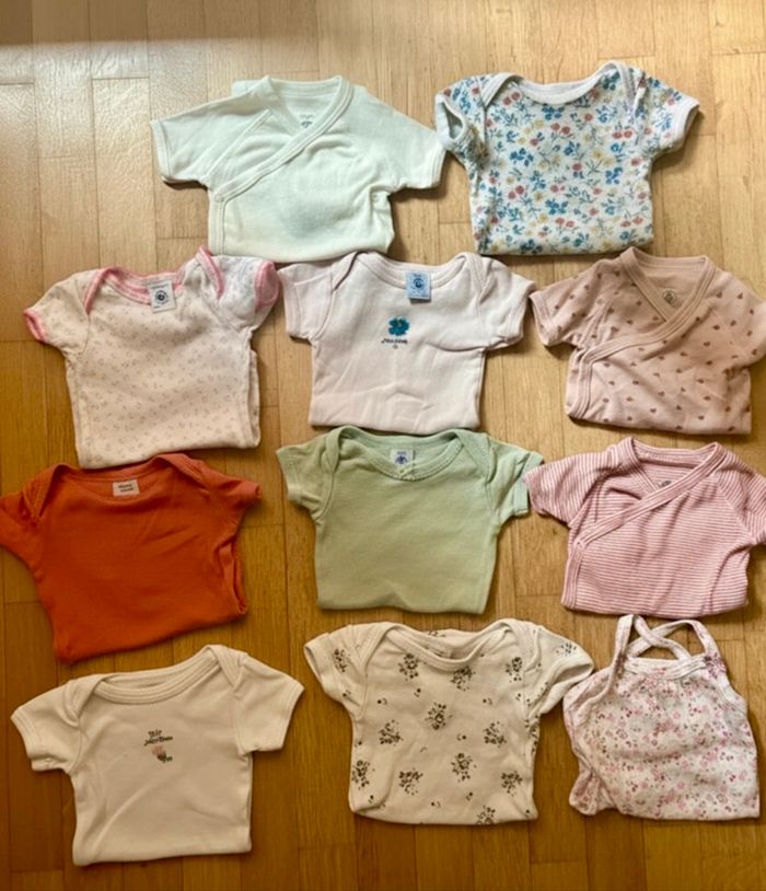Lot de 11 bodies « Petit Bateau » manches courtes) - Taille 3 mois - photo numéro 2