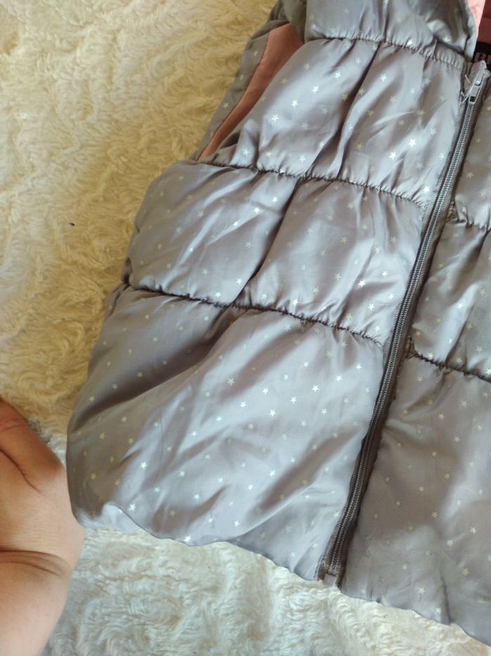 Veste sans manche zippée avec capuche oreille de lapin Fille 12 mois Étoile Kiabi - photo numéro 6