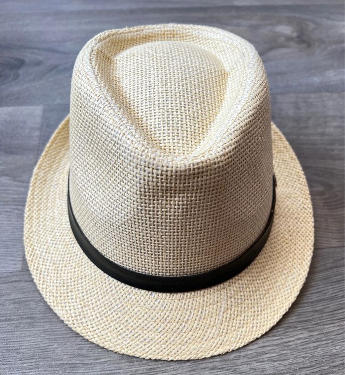 Beau chapeau style Panama taille 58cm - photo numéro 2