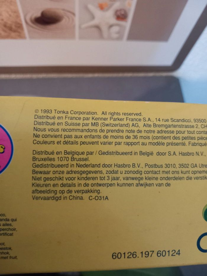 Jouets vintage Mes tout petits amis le zoo kenner Tonka 1993 - photo numéro 7