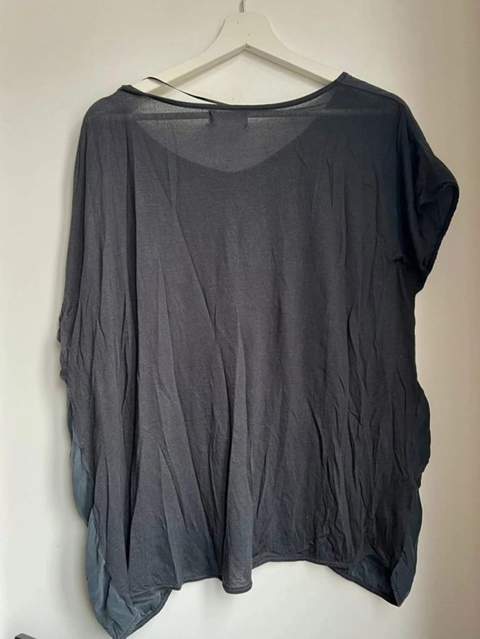 Haut Zara bleu gris - photo numéro 2