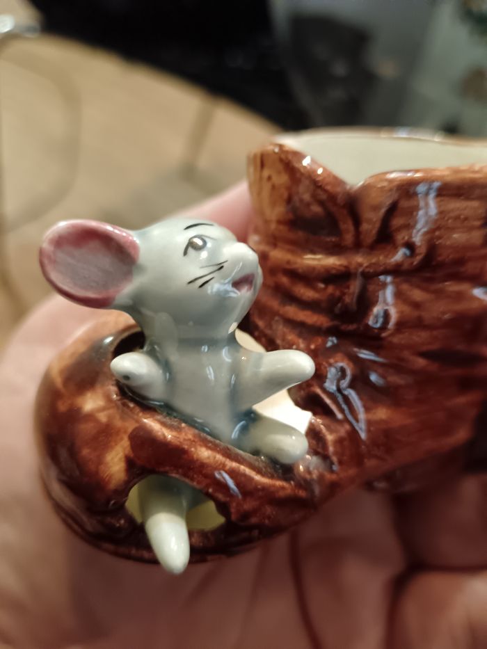 Figurine souris vintage porte cure-dents - photo numéro 7