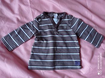 T-shirt bébé garçon effet 2 en 1, Obaibi, taille 6 mois