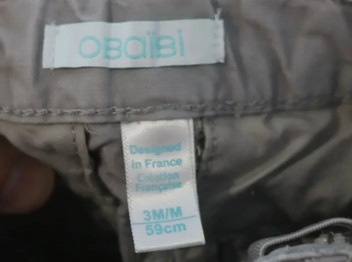 Ensemble automne chemise Ikks et pantalon/gilet Obaïbi 3 mois - photo numéro 4