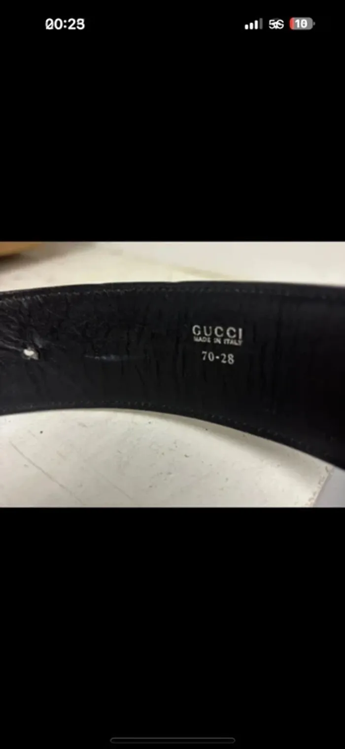 Ceinture Gucci GG Authentique - Taille 70-28 - Comme Neuve - photo numéro 5