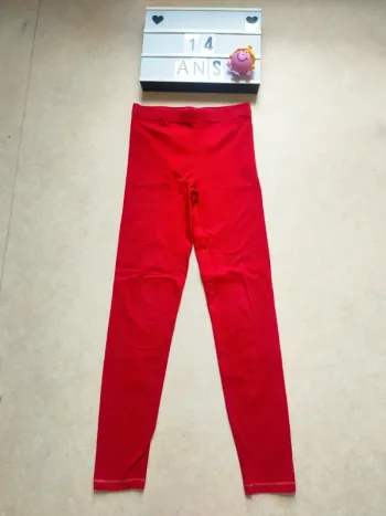 Legging rouge 14 ans orchestra