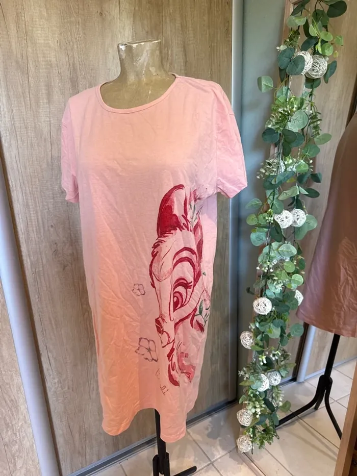 TEE shirt chemise de nuit bambi XL