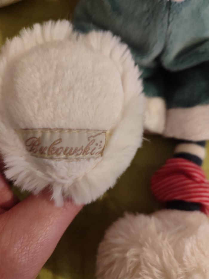 Doudou ours blanc marin Bukowski - photo numéro 2