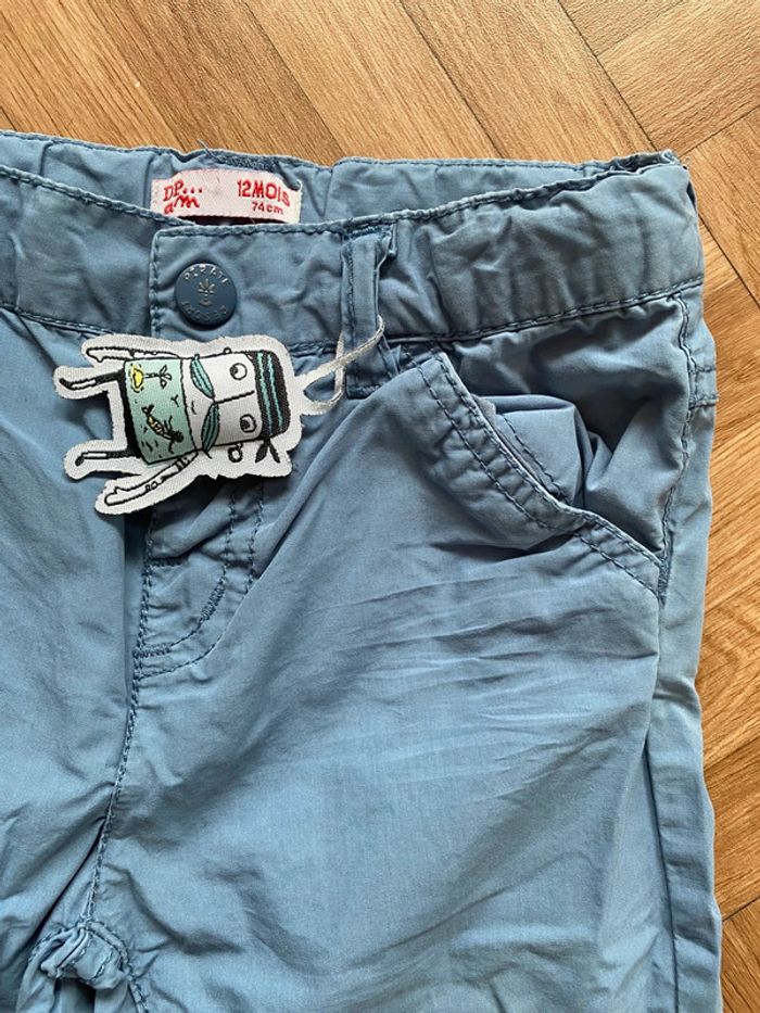 Pantalon bleu taille 12 mois Du Pareil au Même - photo numéro 2