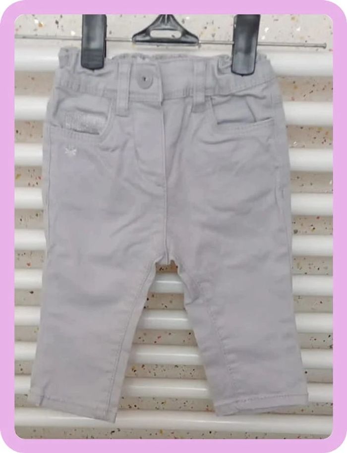 Pantalon gris Obaïbi Taille 3 mois - photo numéro 2