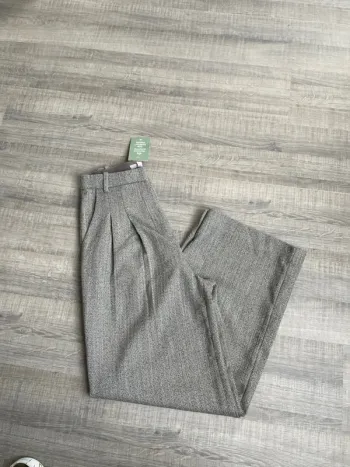 Pantalon large taille haute