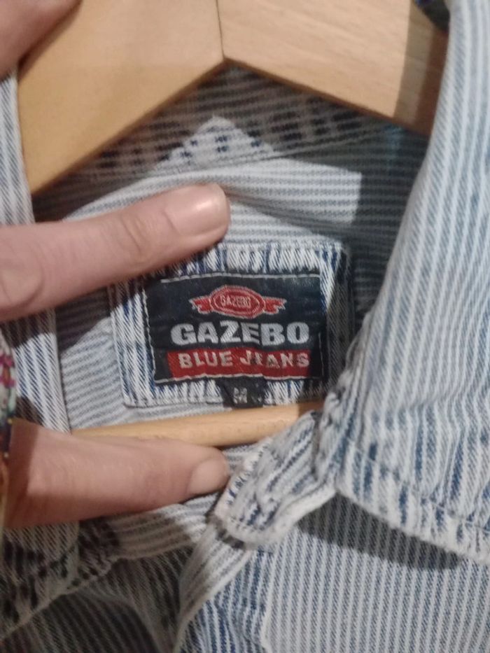 Chemise homme m rayures fines aspect vieilli c69 - photo numéro 7