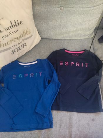 Lot 2 tee-shirts manches longues taille 4-5 ans