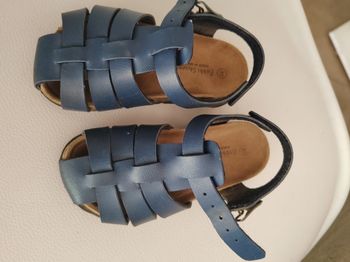 Sandales garçon taille 22 bleu marine