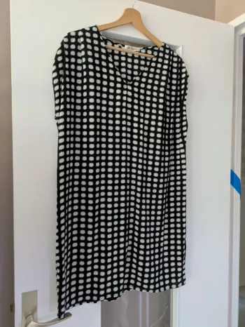 Magnifique haut tunique femme noire et blanche B. Copine taille M/L