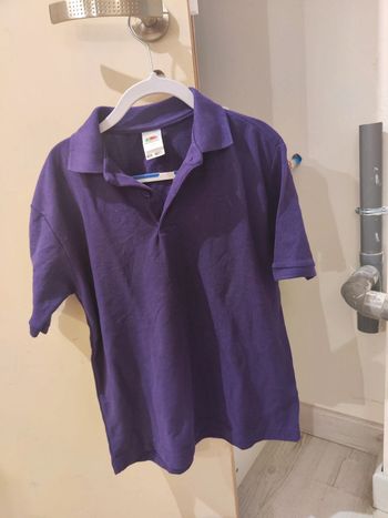 Polo violet foncé 6 ans
