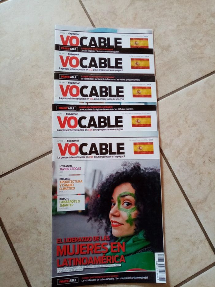 5 magazines Vocable espagnol