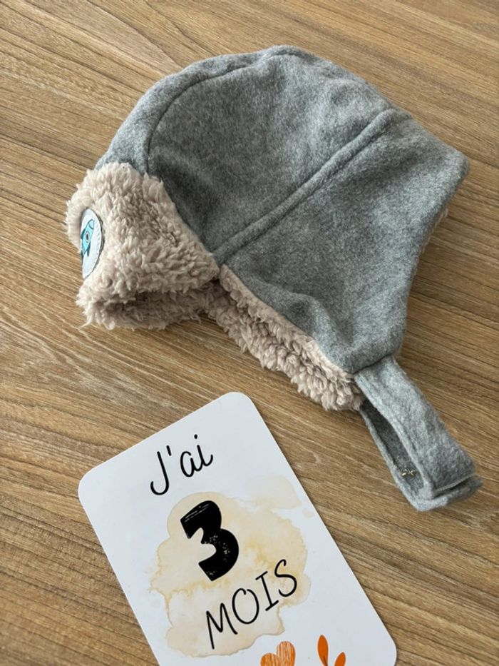 Bonnet fourré bébé 3 mois - photo numéro 2
