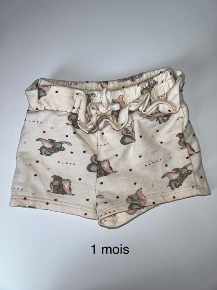Short Disney 1 mois