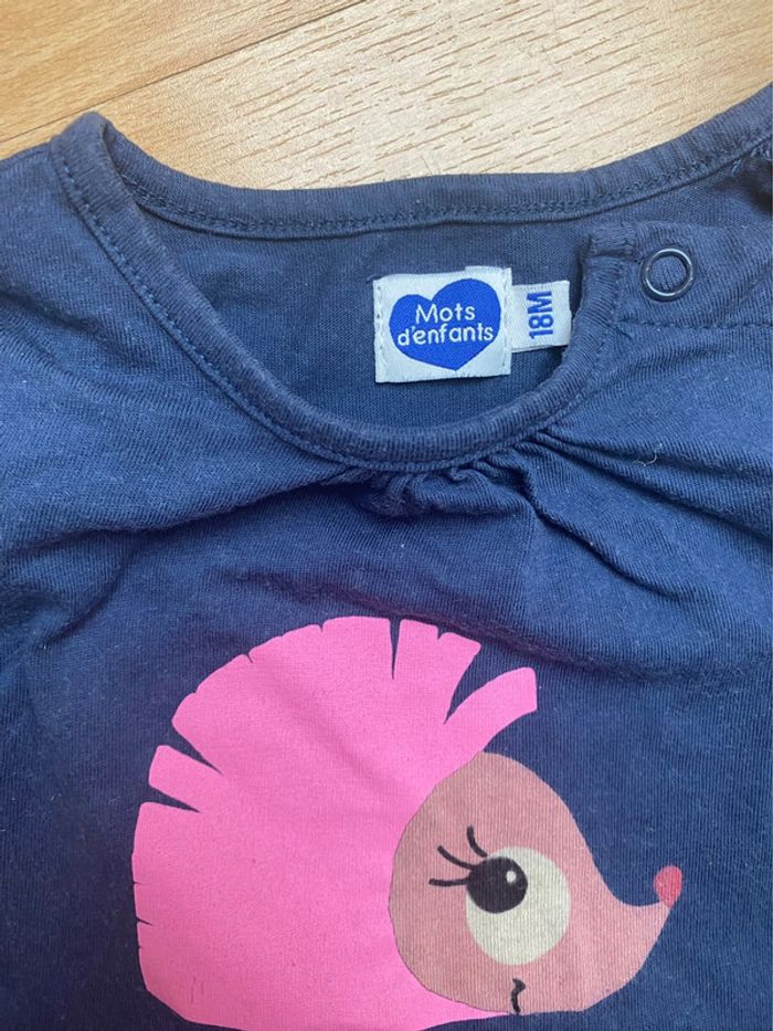 Teeshirt hérisson - 18 mois - photo numéro 2
