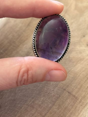 Gros cabochon améthyste 