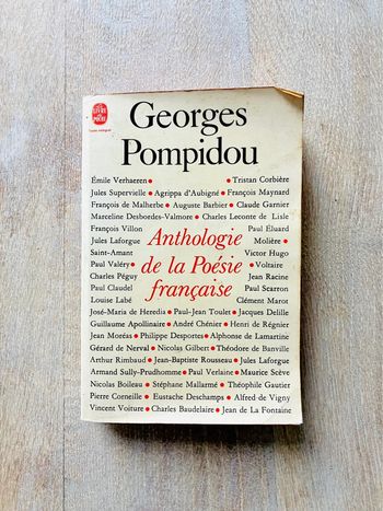 Livre de poche Anthologie de la poésie française de Georges Pompidou