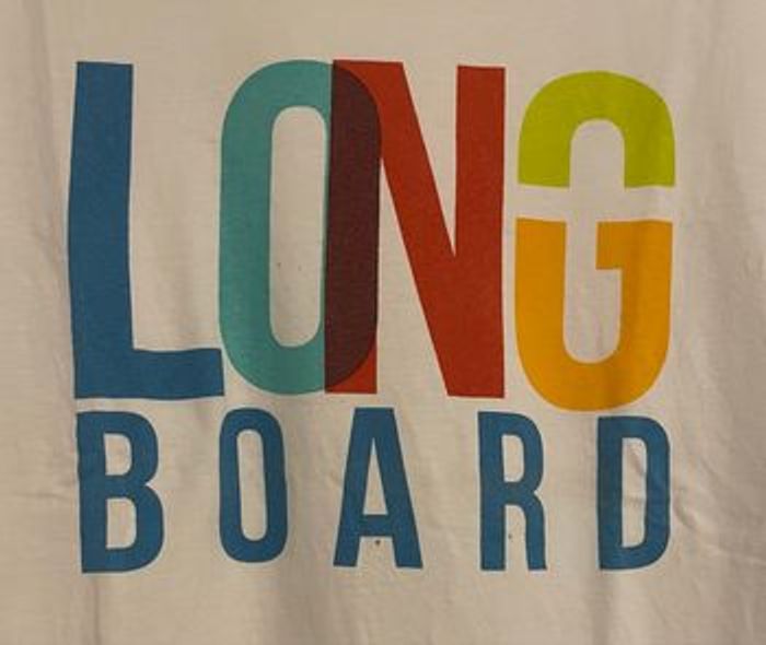 T-shirt blanc LongBoard – Taille M - photo numéro 2
