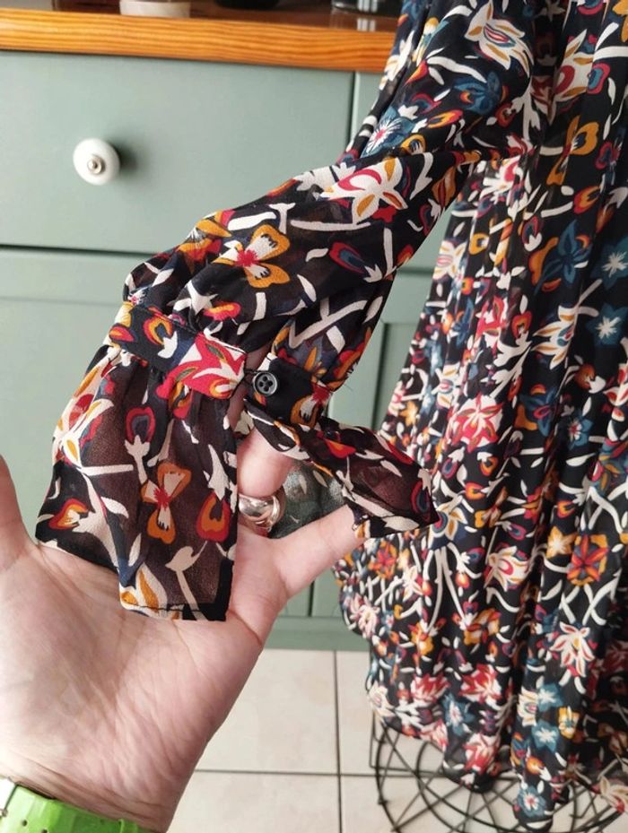 💞Robe Plissée Fleurie Monoprix T34-36/XS💞 - photo numéro 2