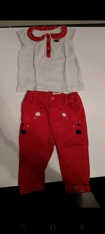 Ensemble t shirt et pantalon 6 mois