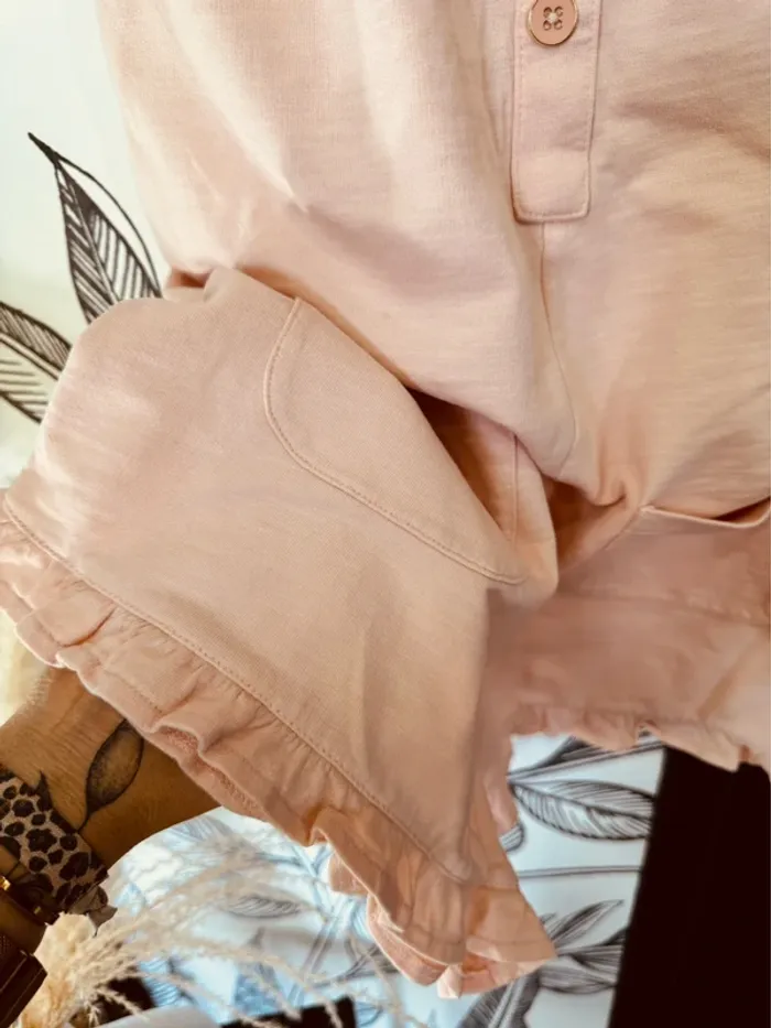 Taille 12 ans Combishort été fille TAO rose pale 🩷 - photo numéro 7