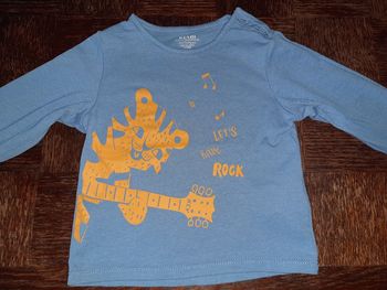 Sweatshirt bleu 12mois