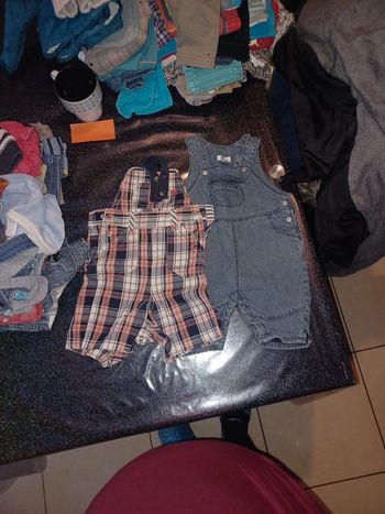 Lot de salopette garçons été 1 mois