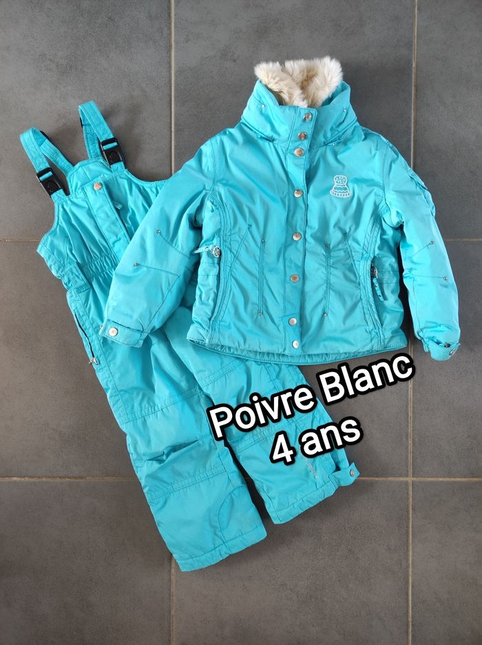 Veste et pantalon de ski Poivre blanc 4 ans