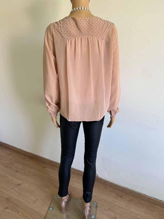 Blouse rose nude à manches longues Vero Moda taille XS jamais portée - photo numéro 6