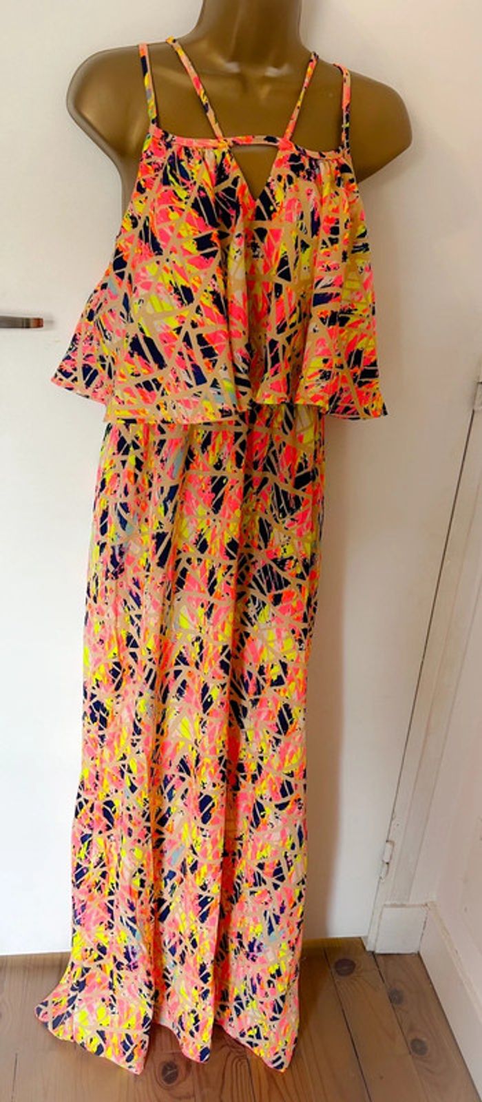 Maxi robe longue à bretelles neuf - photo numéro 4