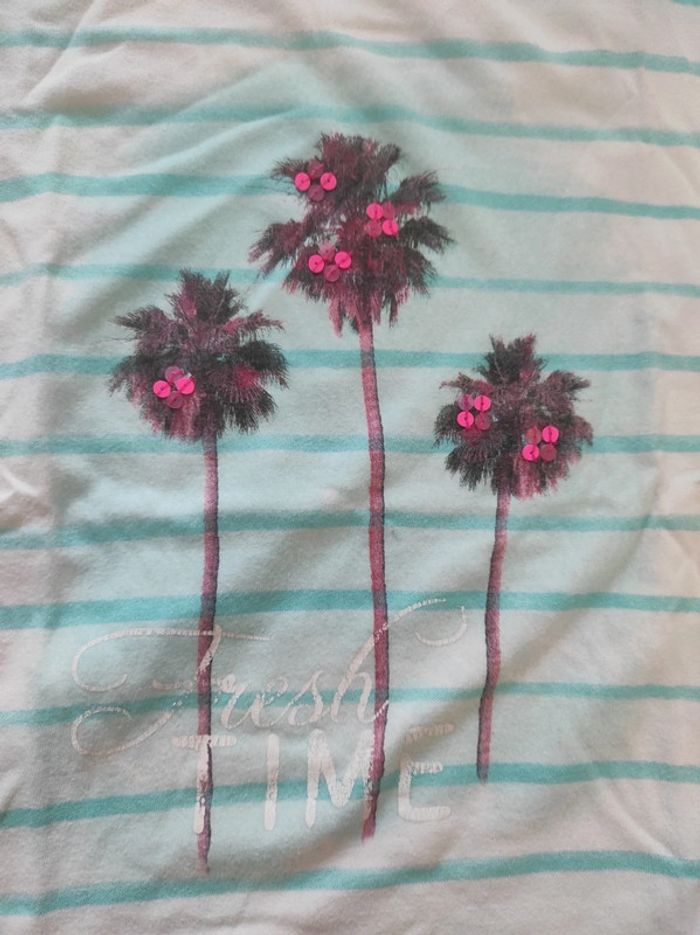 Tee-shirt manches courtes fille 12 ans - photo numéro 2